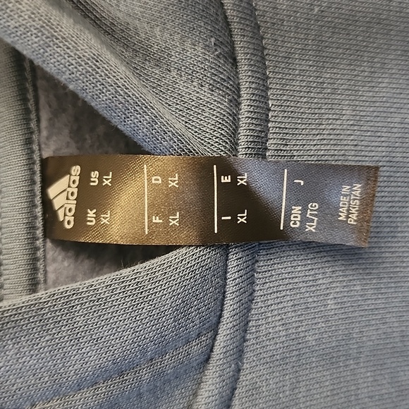 Adidas Men's Navy Blue Emoji Sweatshirt Hoodie Smiley Face Size XL - Picture 7 of 11